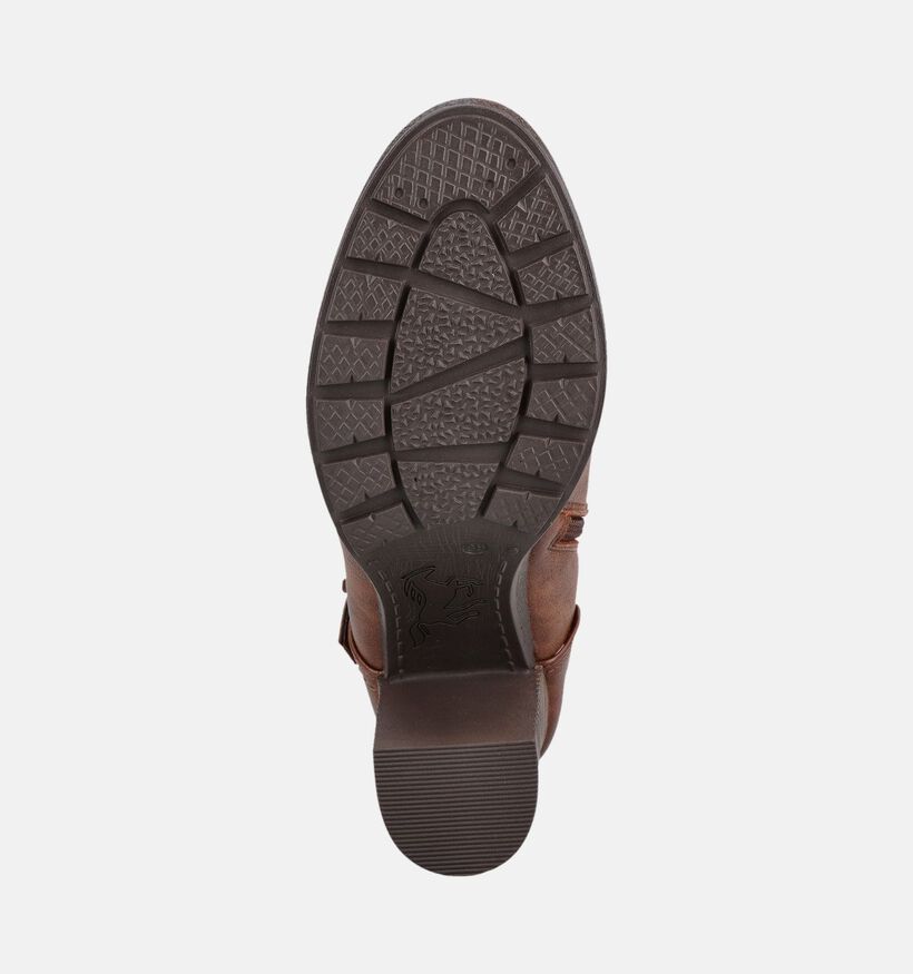 Mustang Bottines &agrave; talons en Cognac pour femmes (378908)