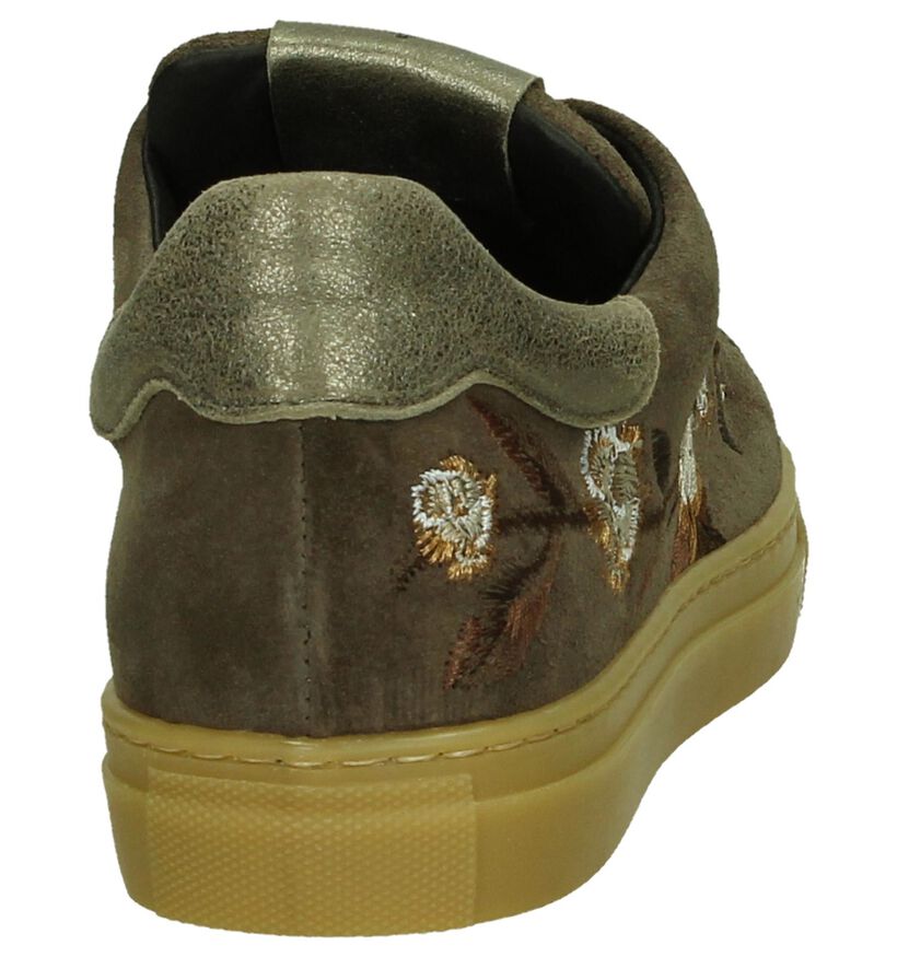 Scapa Sneaker Taupe in daim (204191)