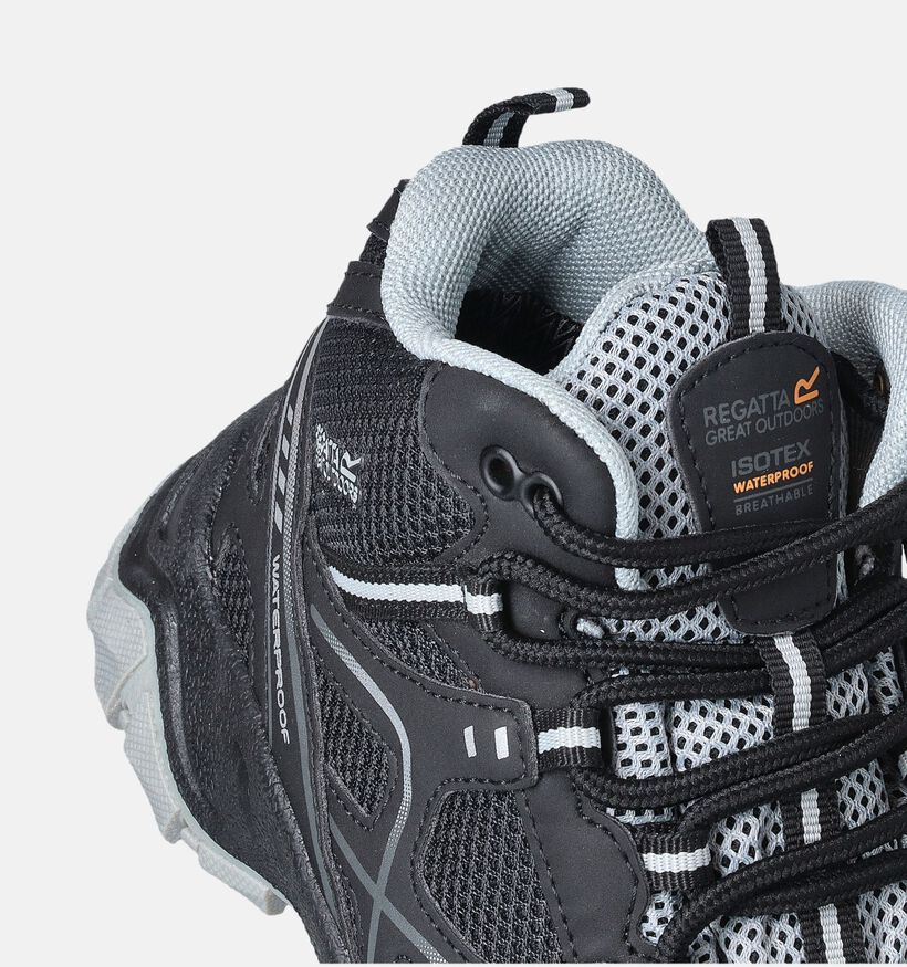 Regatta Zwarte Outdoorschoenen voor jongens (362710) - geschikt voor steunzolen