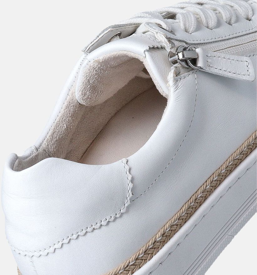 Gabor Witte Veterschoenen voor dames (355009) - geschikt voor steunzolen