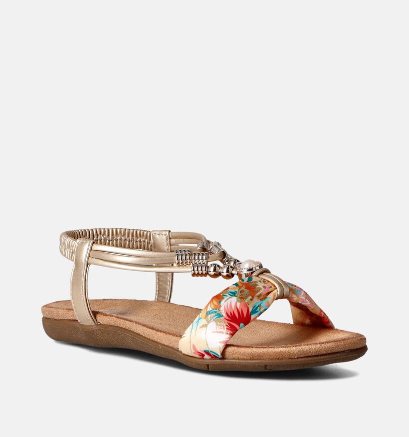 Double Heart Gouden Sandalen voor dames (357744)