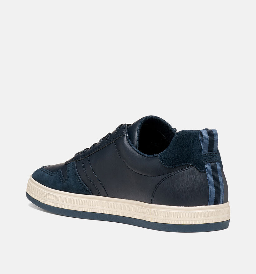 Geox Serifos Donkerblauwe Schoenen met Veter en Rits voor heren (376354) - geschikt voor steunzolen
