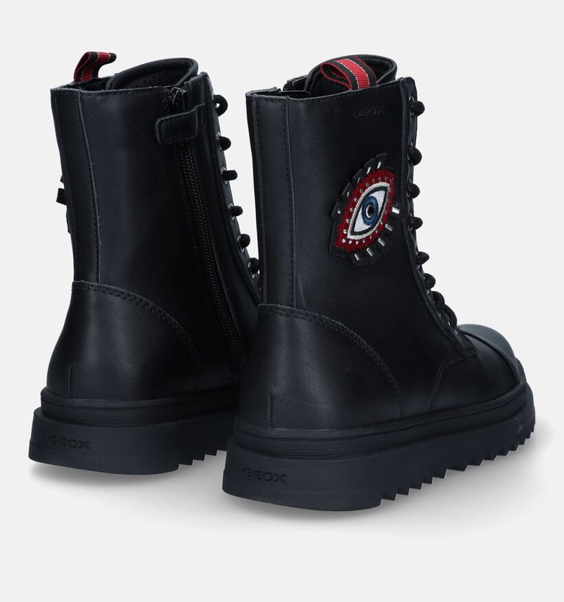 Geox Gillyjaw Zwarte Boots voor meisjes (328504) - geschikt voor steunzolen