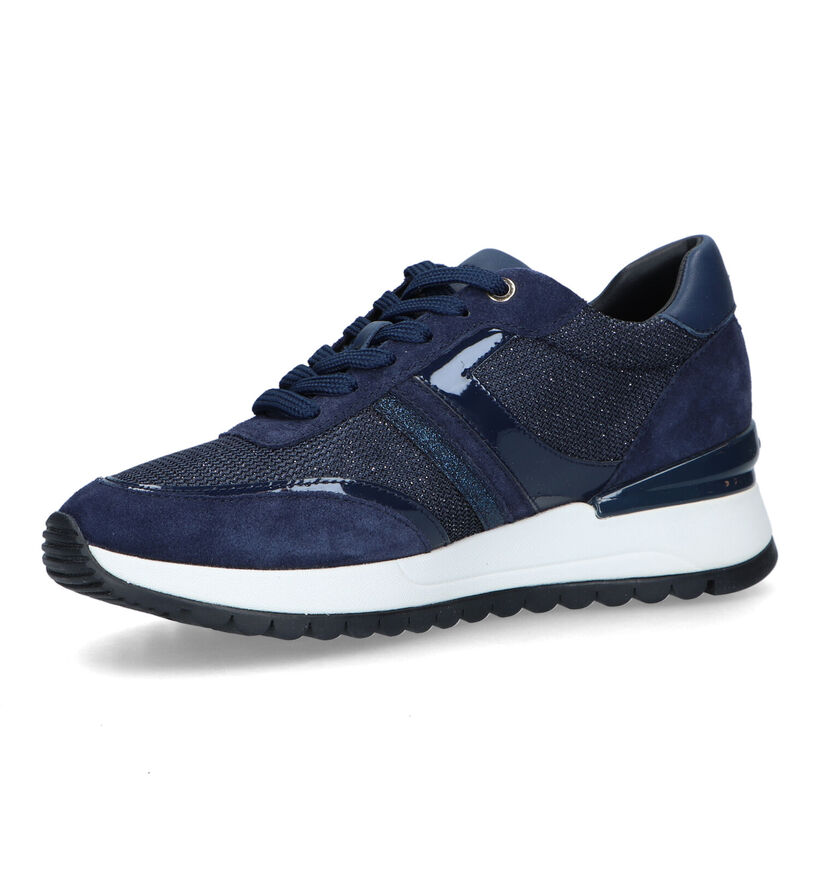 Geox Desya Blauwe Sneakers in nubuck (326651)