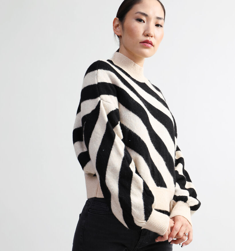 JDY Klara Pull rayé en Vert pour femmes (337238)