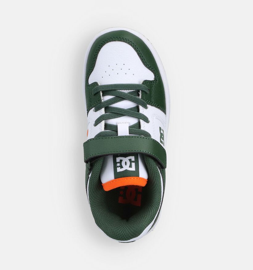 DC Shoes Manteca 4 Witte/Groene Sneakers voor jongens (360789) - geschikt voor steunzolen