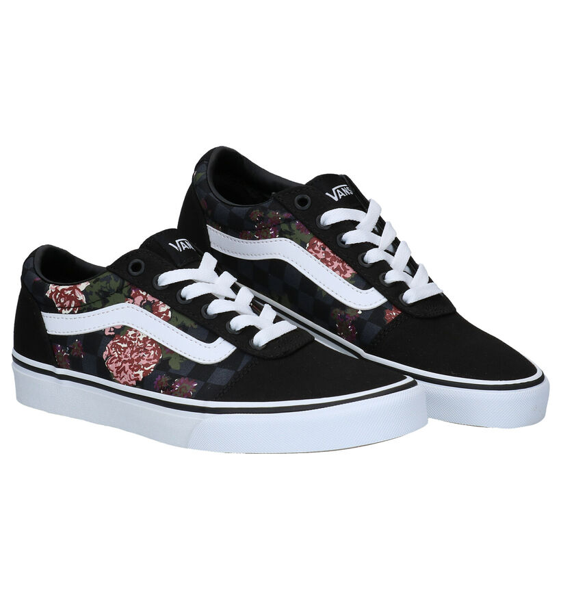 Vans Ward Baskets de skate en Rose pour femmes (327993)