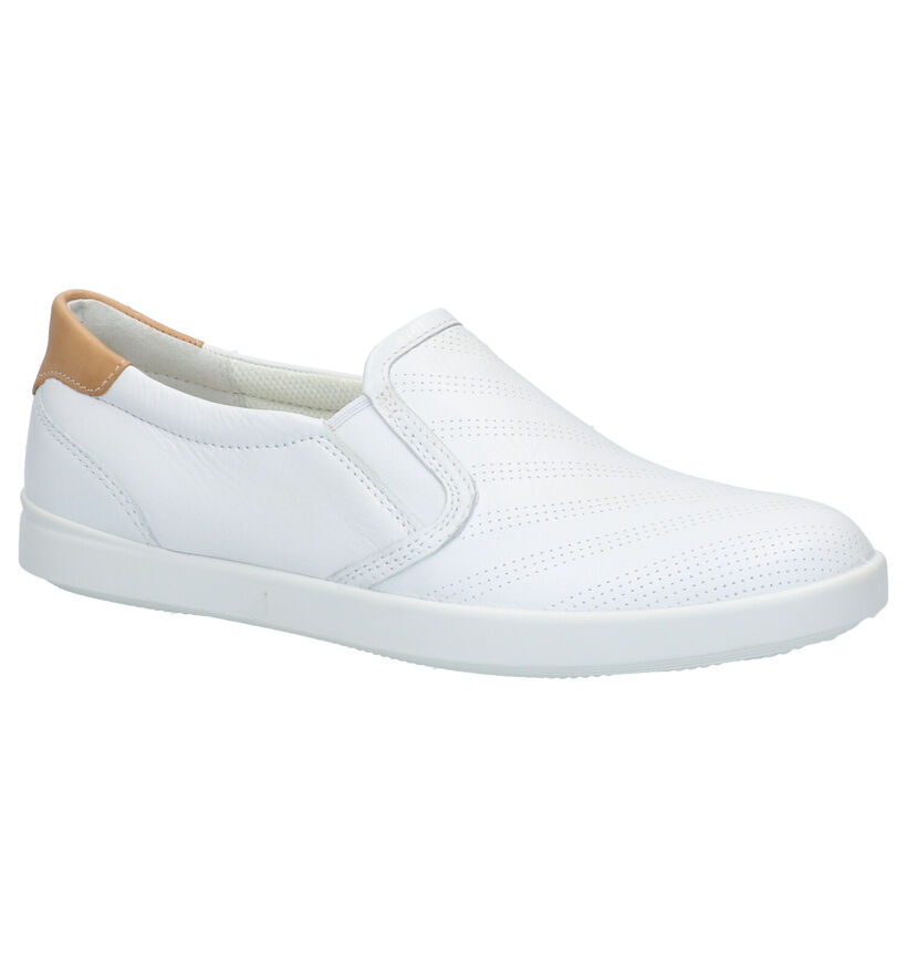 ECCO Leisure Chaussures sans lacets en Ecru en cuir (287315)