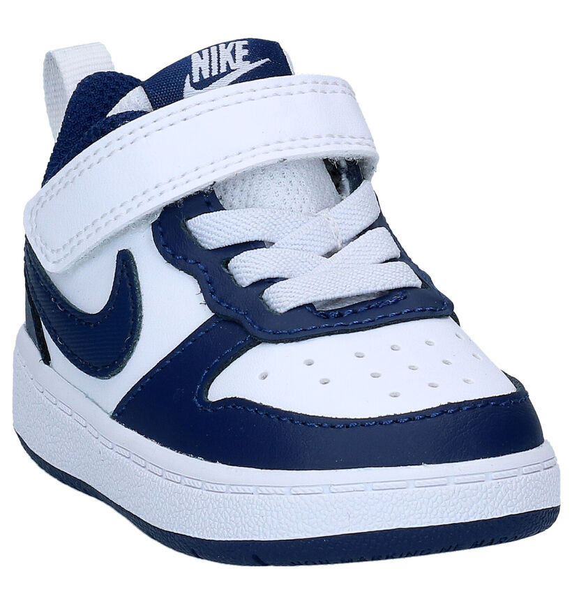 Nike Court Borough Zwarte Sneakers voor jongens, meisjes (302142)