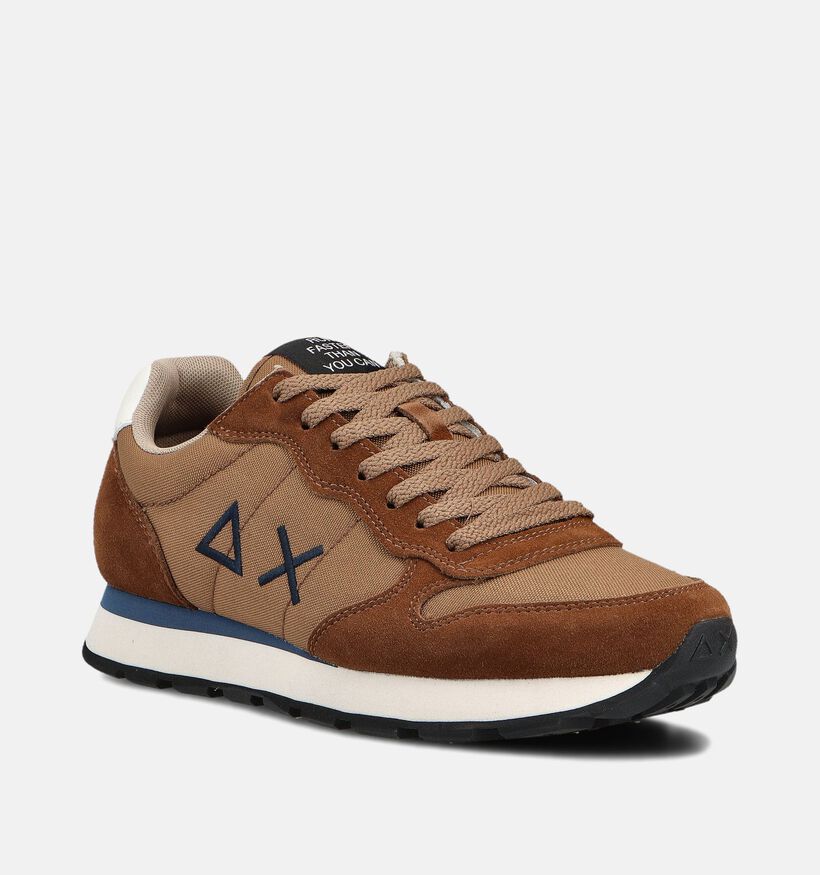 Sun68 Tom Solid Bruine Sneakers voor heren (361797) - geschikt voor steunzolen