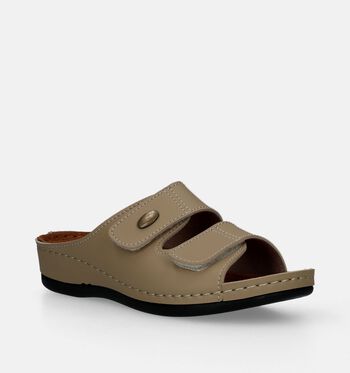 Comfort Plus Nu-pieds Blanc/Beige/Bleu
