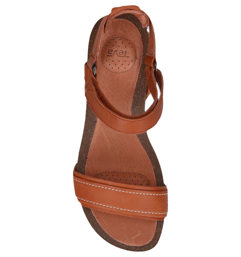 Cognac Sandalen Teva Ysidro in leer (242626)