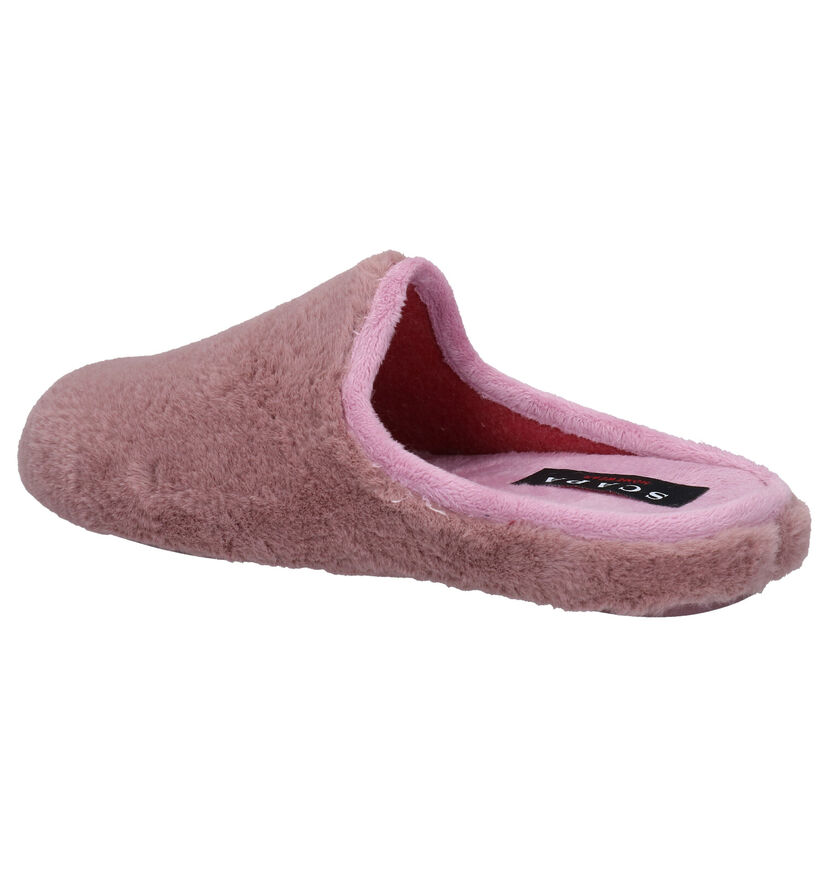 Scapa Roze Pantoffels in stof (281272)