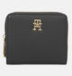Tommy Hilfiger Soft Logotape Porte-monnaie zippé en Noir pour femmes (349987)
