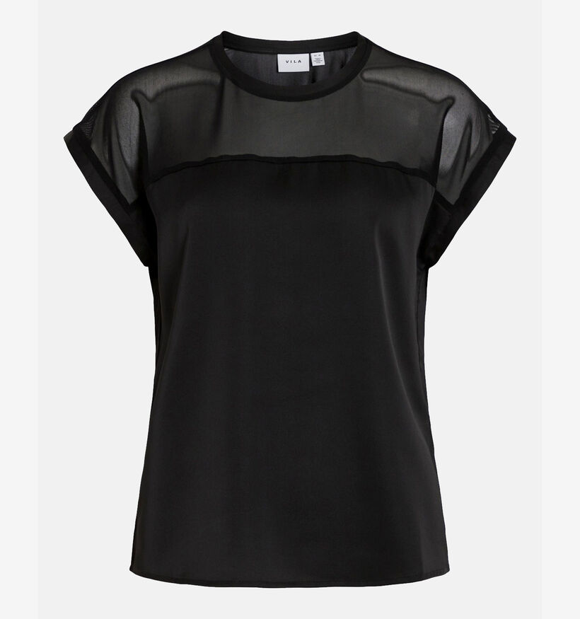 Vila Ellette Zwarte T-shirt voor dames (344289)