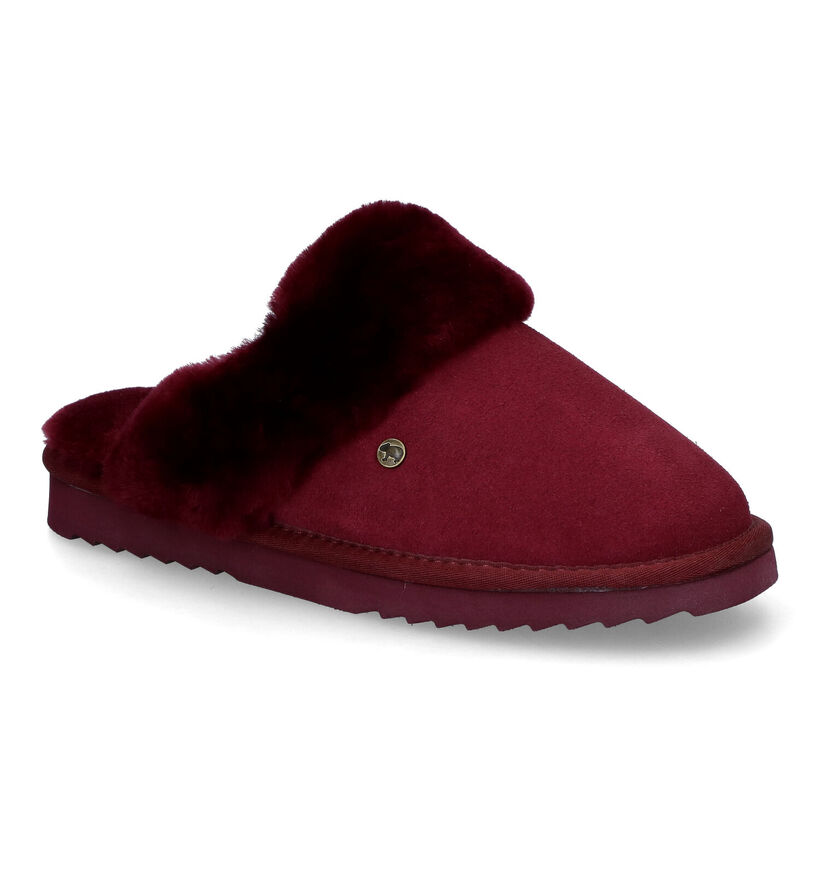 Warmbat Flurry Pantoufles en Bordeaux pour femmes (314440)