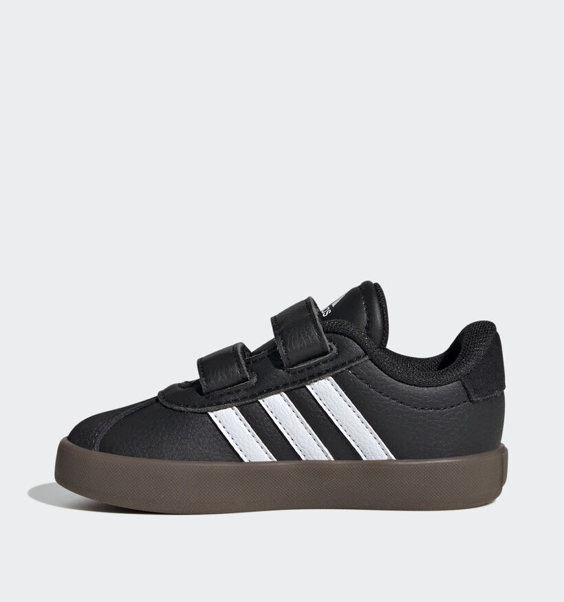 adidas VL Court 3.0 Zwarte Sneakers voor meisjes, jongens (359693) - geschikt voor steunzolen