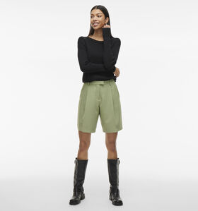 Vila Piniema Groene Geklede short voor dames (353192)