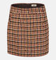 The Korner Bruine Geruite Mini-Rok voor dames (382188)
