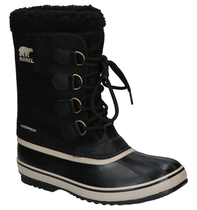 Sorel Pac Nylon Zwarte Snowboots in stof (252852)