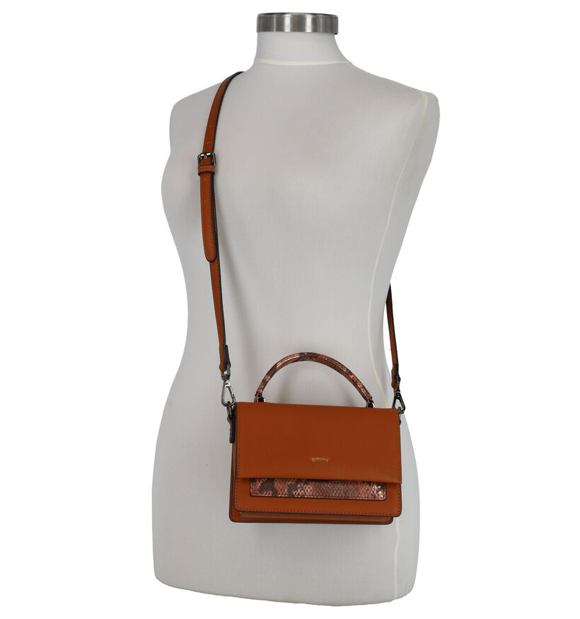 Emmy Wieleman Cognac Handtas in kunstleer (271782)