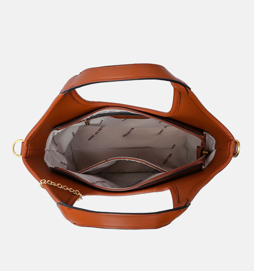 Mac Alyster Grijze/Cognac Crossbodytas voor dames (372859)