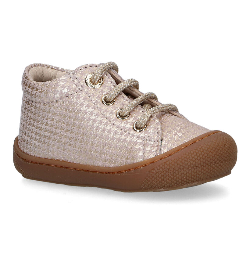 Naturino Cocoon Paarse Babyschoenen voor meisjes (316128) - geschikt voor steunzolen