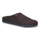 Birkenstock Zermatt Pantoufles en Brun en laine (313699)