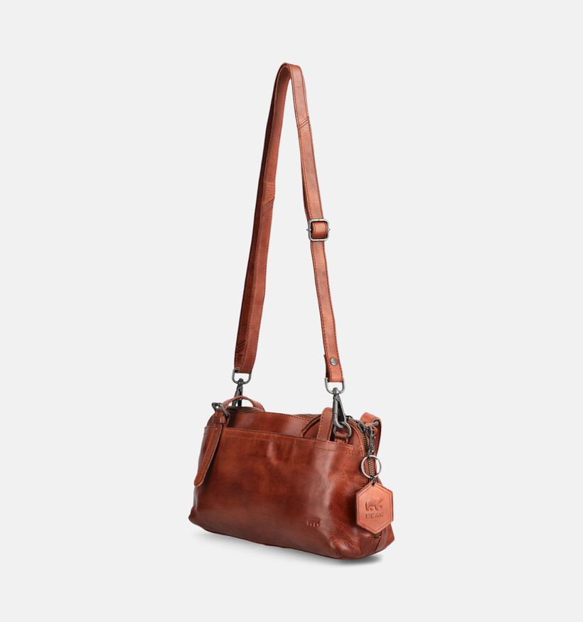 Bear Design Sac &agrave; bandouli&egrave;re en Cognac pour femmes (382117)