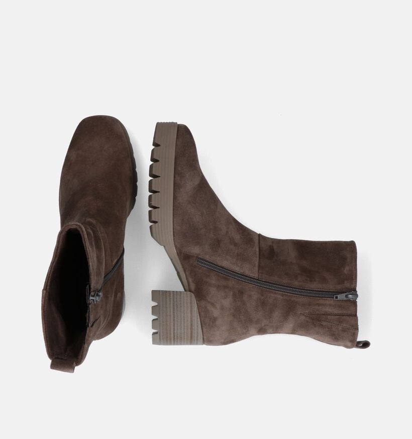 Comfort Bottines à talons en Taupe pour femmes (315620)