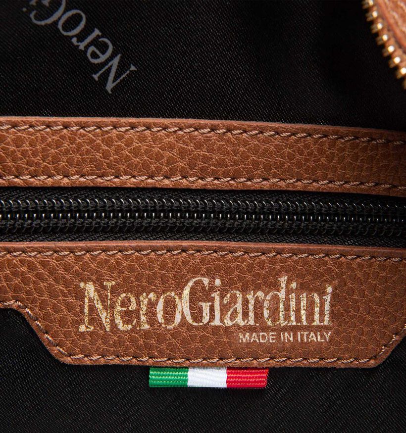 NeroGiardini Cognac Handtas met rits voor dames (346679)