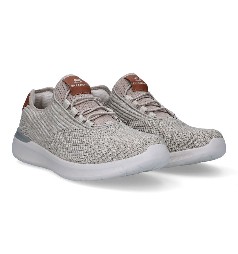 Skechers Lattimore Coringa Taupe Slip-on sneakers voor heren (351871)