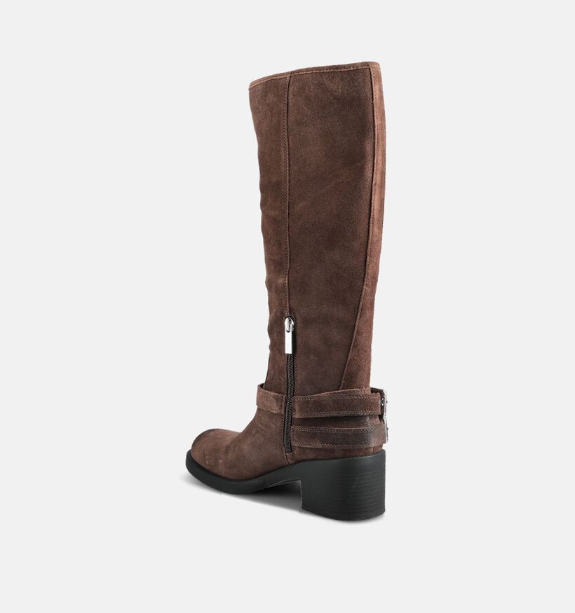 Guess Matley Bruine Laarzen met Lage Hak voor dames (375746)