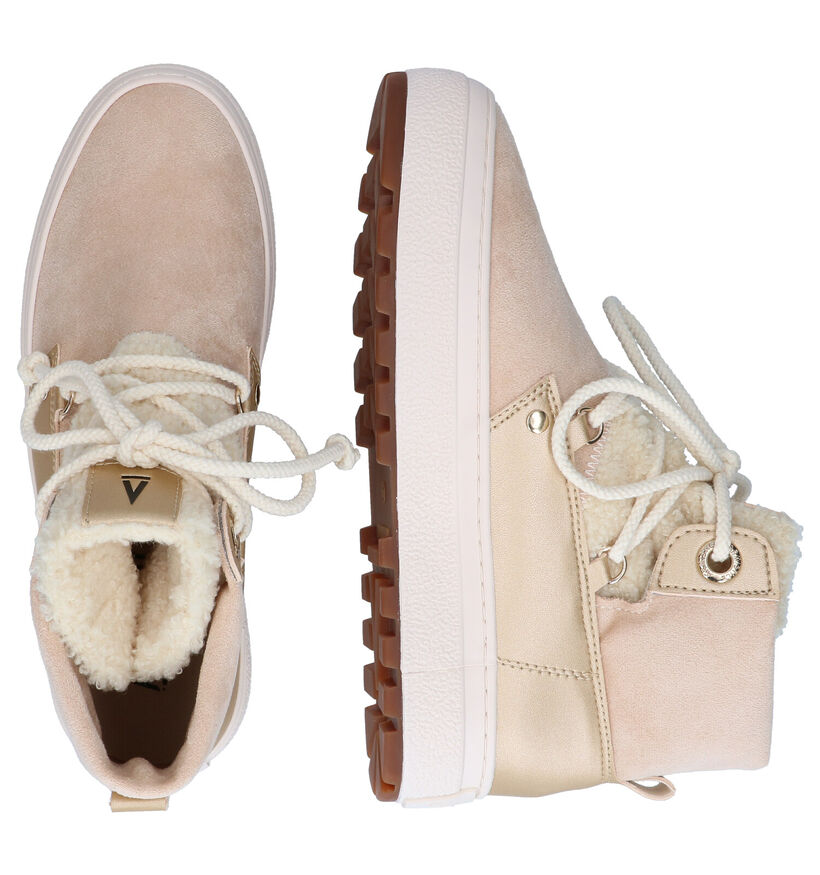 Armistice Peak Beige Hoge Sneakers voor dames (297789) - geschikt voor steunzolen
