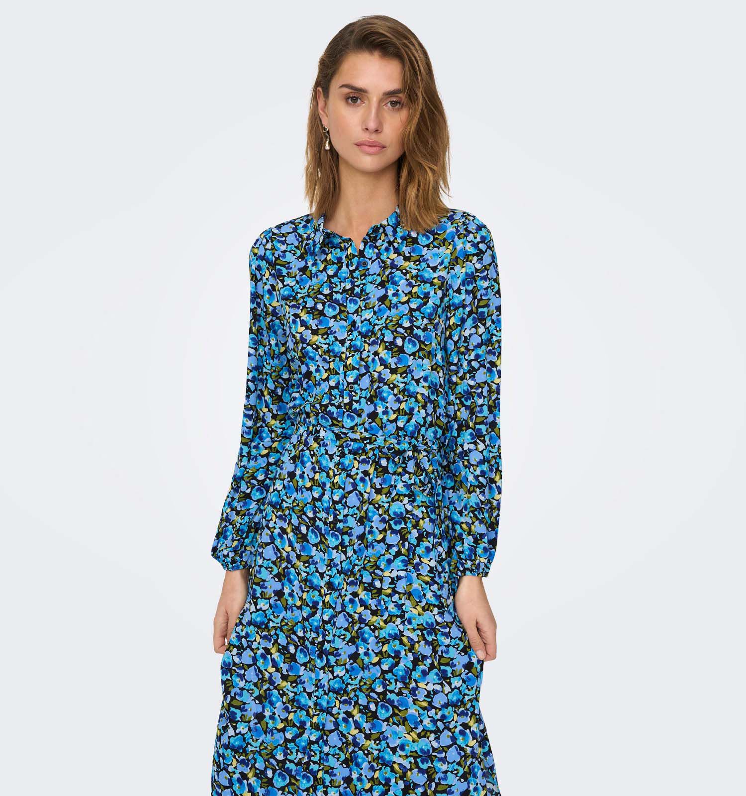 Blauwe hemdjurk hot sale