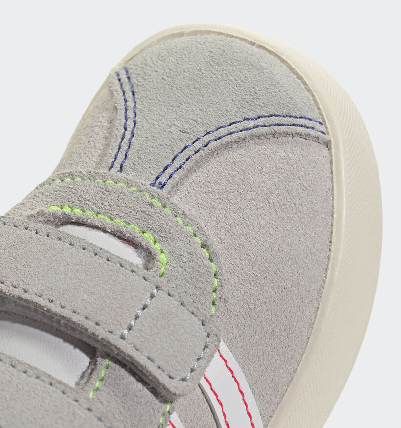 adidas VL court 3.0 CF Lichtgrijze Sneakers voor jongens (365358) - geschikt voor steunzolen