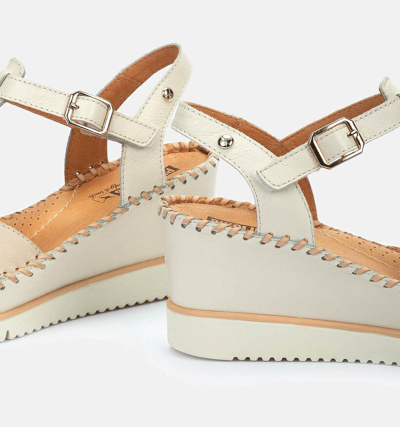 Pikolinos Aguadulce Ecru Sandalen met sleehak voor dames (354683)
