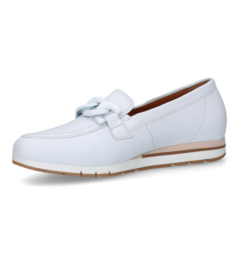 Gabor OptiFit Mocassins en Blanc pour femmes (323244) - pour semelles orthopédiques