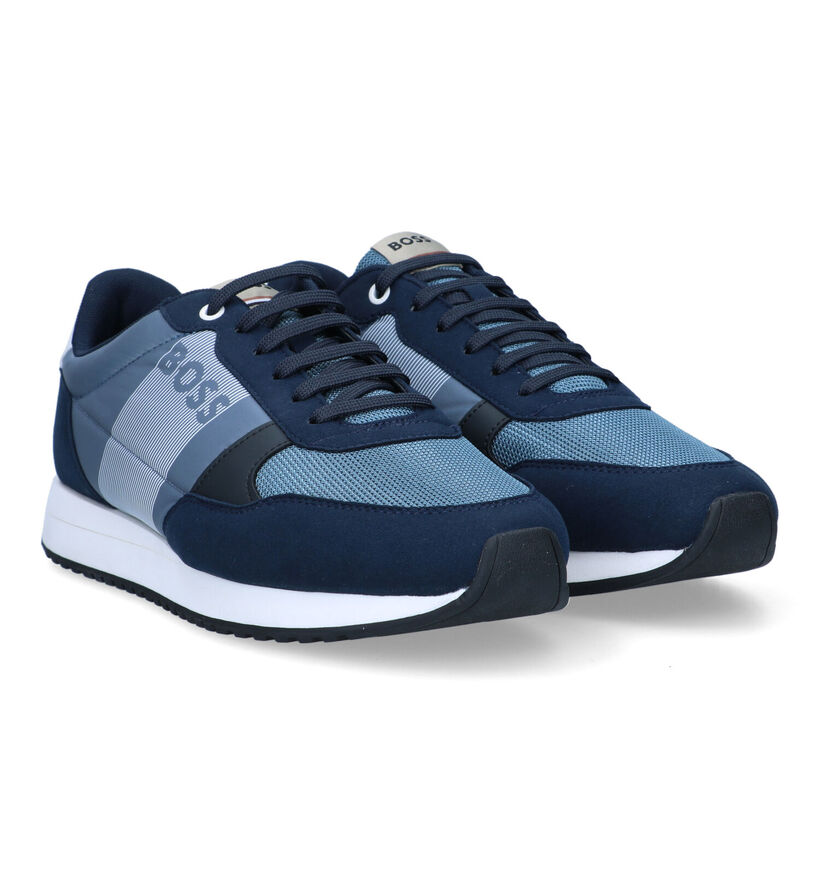 BOSS Kai Runn Baskets en Bleu pour hommes (320713)