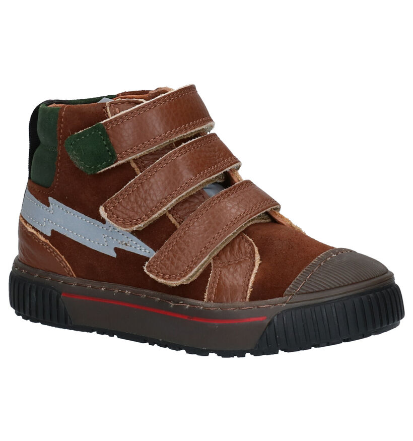 Milo & Mila Cognac Hoge Schoenen in leer (256361)