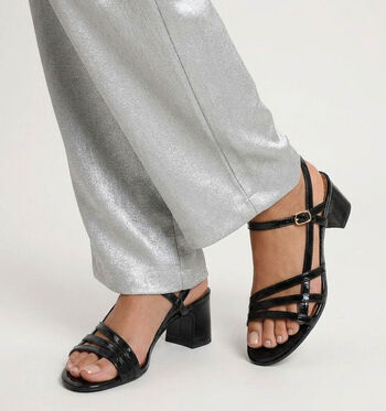 Tamaris Sandales Noir/Marron/Argent