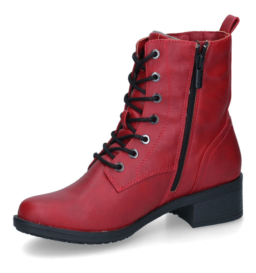 Mustang Boots à lacets en Taupe pour femmes (316062)