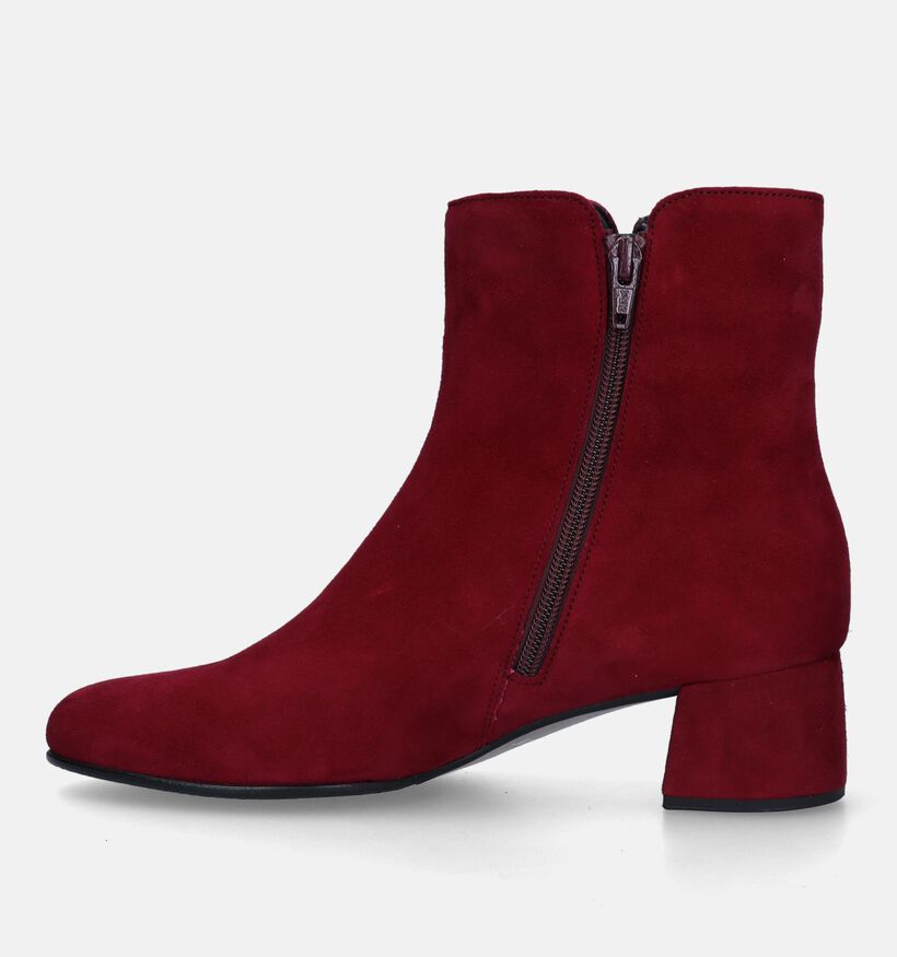 Gabor Best Fitting Bottines avec talon en Bordeaux pour femmes (332500) - pour semelles orthopédiques