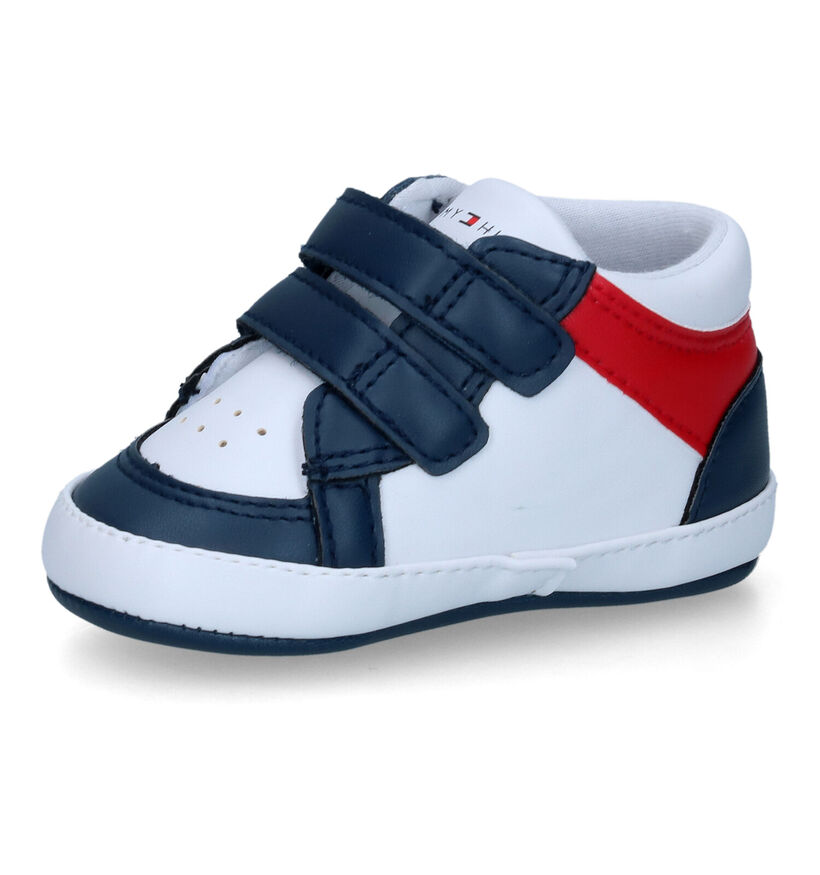 Tommy Hilfiger Wit/Blauwe Babysneakers voor jongens (314509)