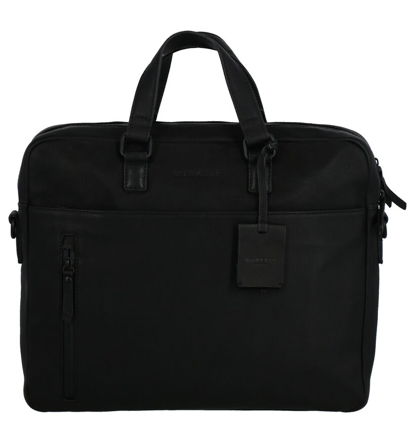 Burkely Rain Riley Zwarte Laptoptas in leer (260980)