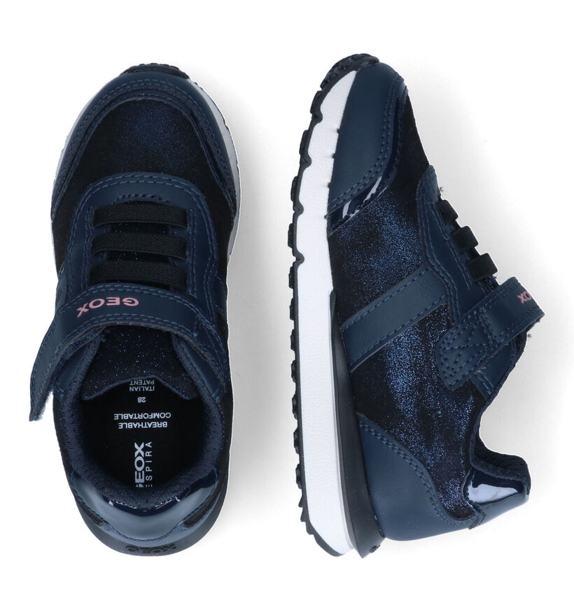 Geox Fastics Blauwe Sneakers voor meisjes (312550) - geschikt voor steunzolen