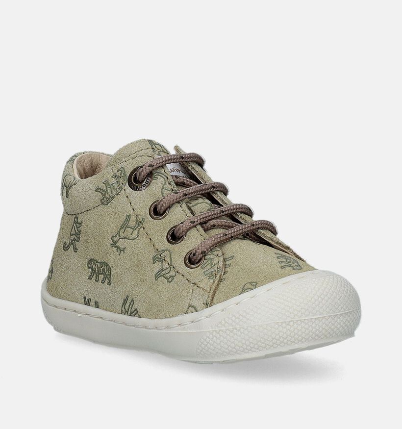 Naturino Cocoon Suede Chaussures pour bébé en Vert pour garçons (339053)