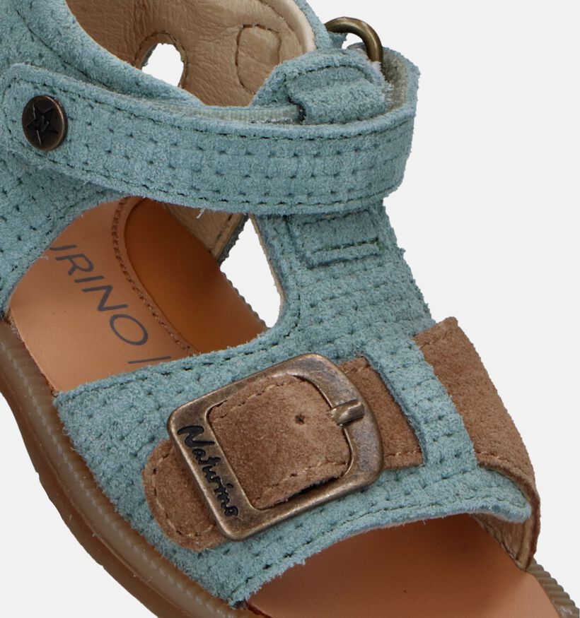 Naturino Quarzo Suede Blauwe Babysandalen voor meisjes, jongens (339256)