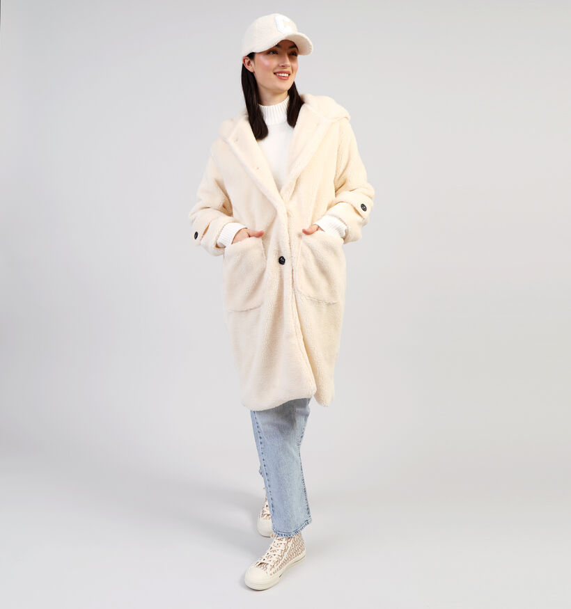 Dolce C. Manteau duveteux en Beige pour femmes (358484)