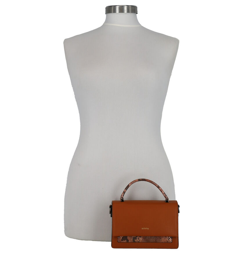 Emmy Wieleman Cognac Handtas in kunstleer (271782)
